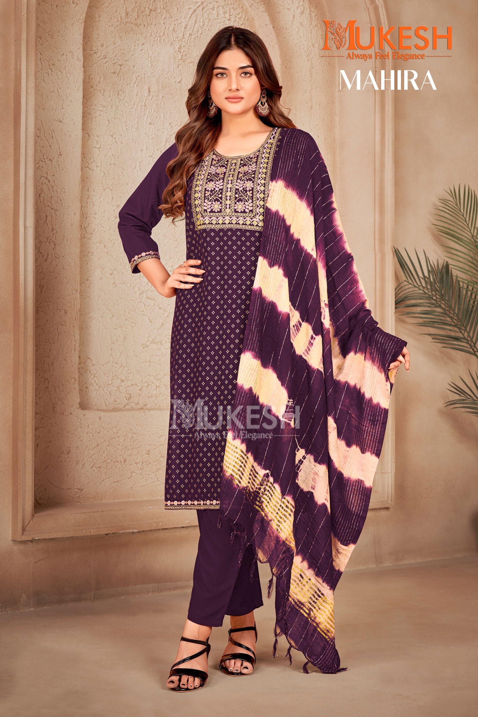 Mahira By Mukesh Printed Rayon Kurti With Bottom Dupatta Wholesale Shop In Surat
